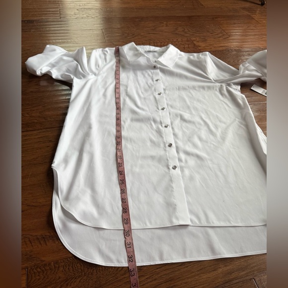 Calvin Klein White Button-Up Shirt - Picture 6 of 10